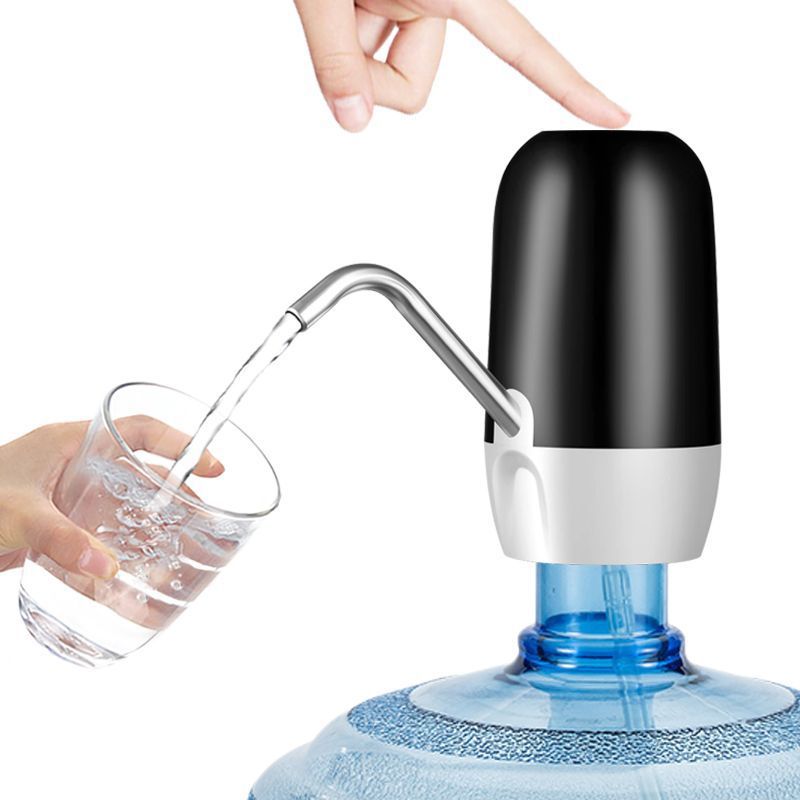 4W 1200mAh DC-5V High Power Water Pump Dispenser With 304 Stainless Steel Hose MX-808 (L16 x W6.5 x H14)cm – Black