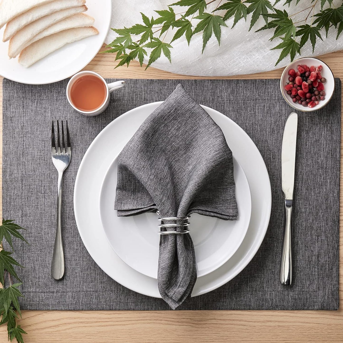 1-Piece Linen Style Thick Place Mats ( 46 x 32 cm )