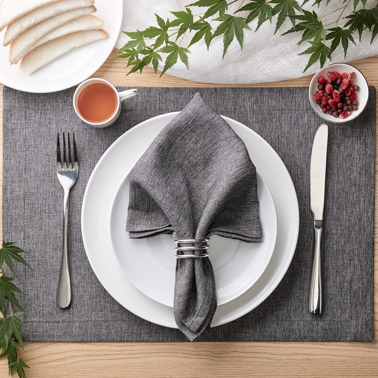 1-Piece Linen Style Thick Place Mats ( 46 x 32 cm )