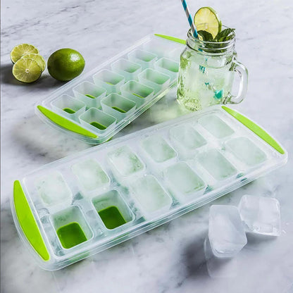Ice Cube Tray with Silicone Bottom (12 Grid) #8019