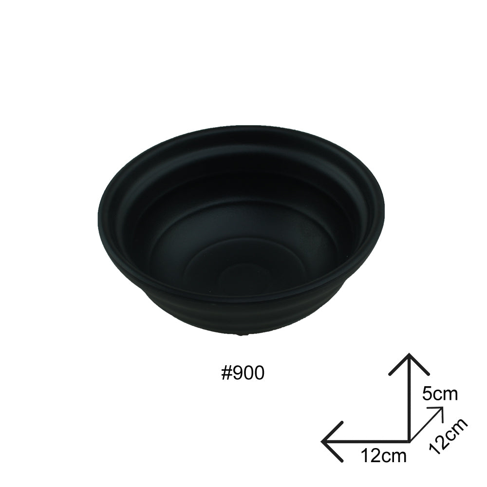 Bowl Black Melamine Dinnerware