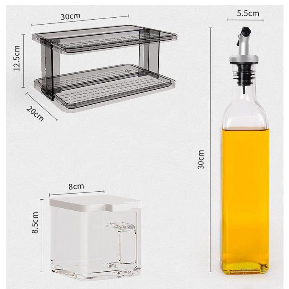 Oil Salt Sauce Vinegar Condiment Pots Storage