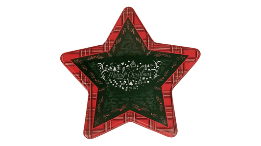 Christmas Candy Cans Star Shape