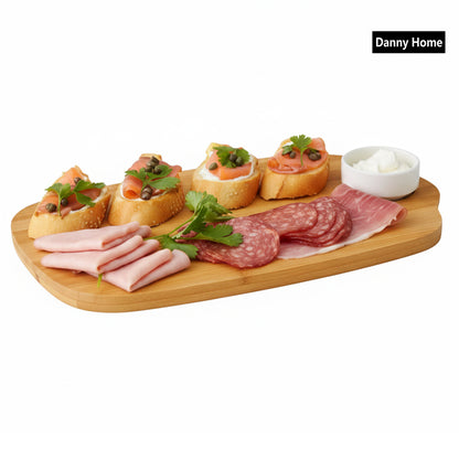 Danny Home Bamboo Board & Ceramic Bowl
