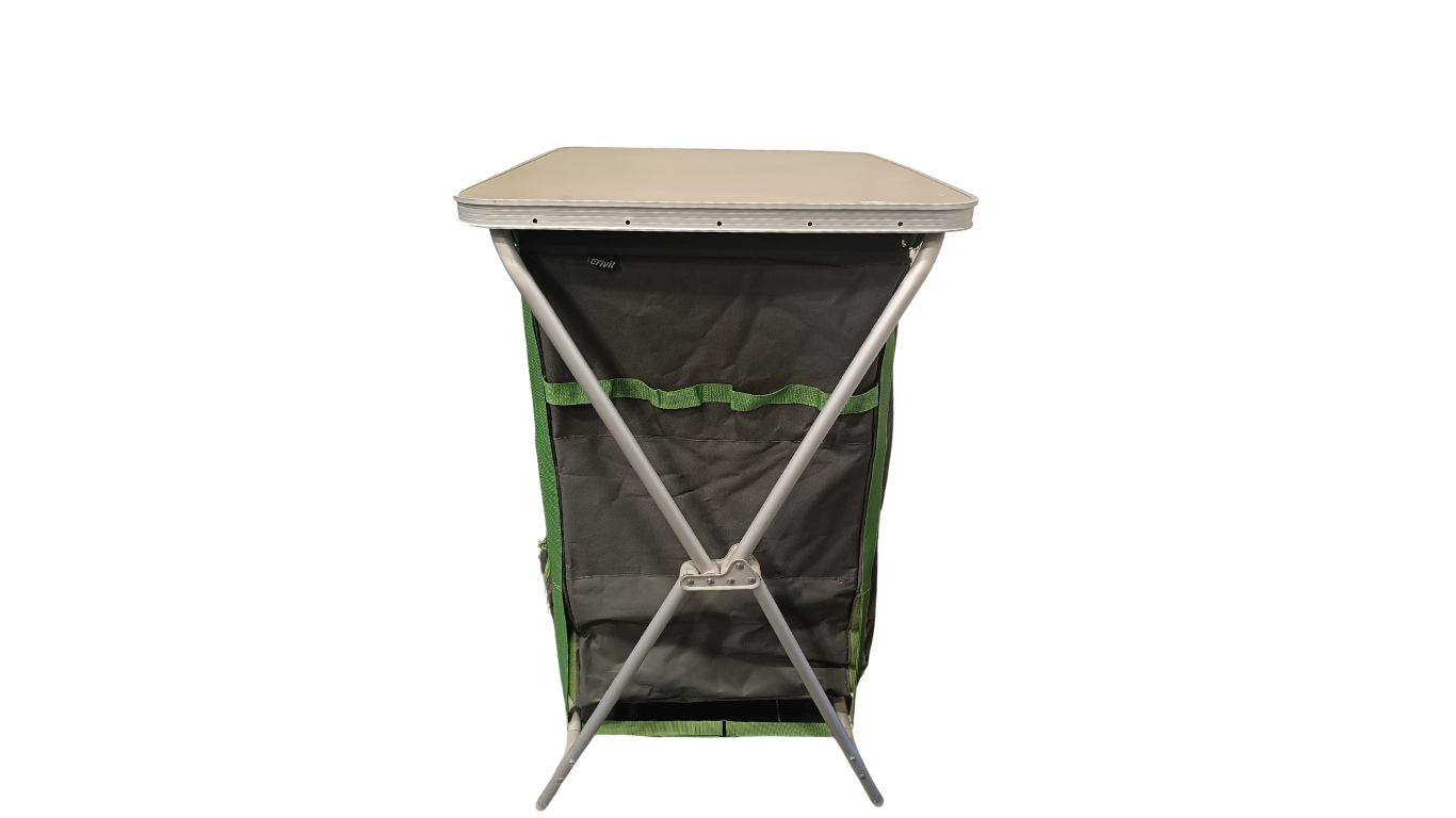 Camping shelf with interion space for optimal storage by Crivit