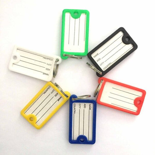 4PCS/ Plastic Key Tags