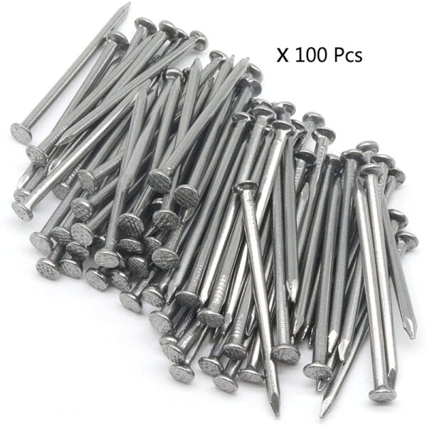 100PCS/ Metal Cement Wood Sliding Nails 25mm