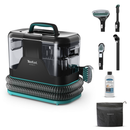 Tefal IZ5020M0 Clean It CLEAN IT, Spot Cleaner, MultiCleaning Portable Carpet Cleaner, Pet Mess, Carpet, Car Interior, 750 W,