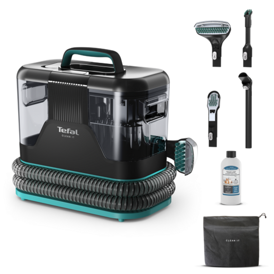 Tefal IZ5020M0 Clean It CLEAN IT, Spot Cleaner, MultiCleaning Portable Carpet Cleaner, Pet Mess, Carpet, Car Interior, 750 W,