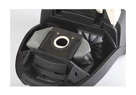 Bagged Vacuum Cleaner,Beige,Silent,1 Textile & Paper Bag, Metal Brush, 2400W