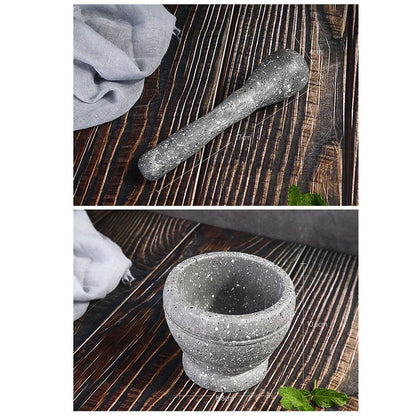 Household Manual Garlic Grinder Set Resin Pot