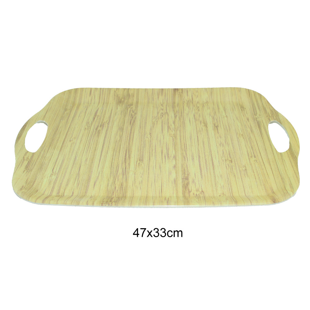 Tray Wooden Melamine Dinnerware