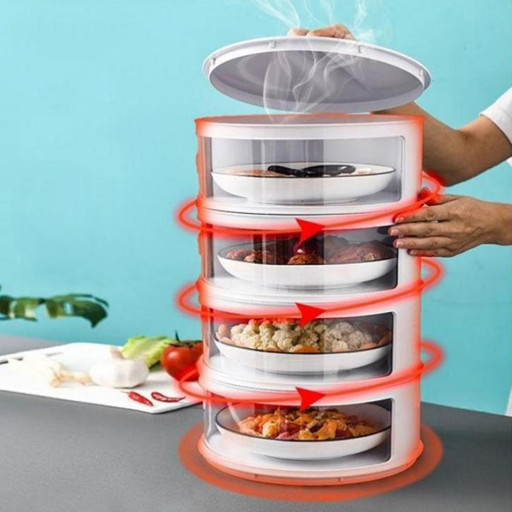 Transparent Stable Stack-able Food Insulation Covers Dust-proof
