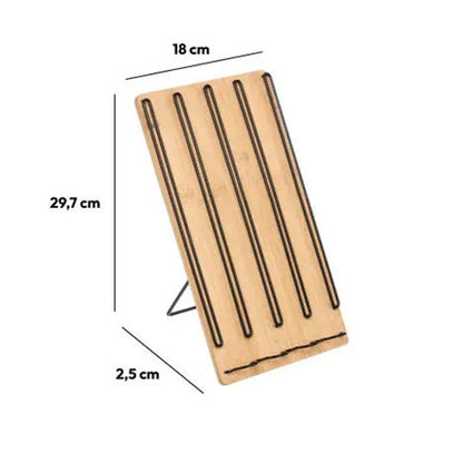 40-Pcs Bamboo and Metal Espresso Capsule Holder
