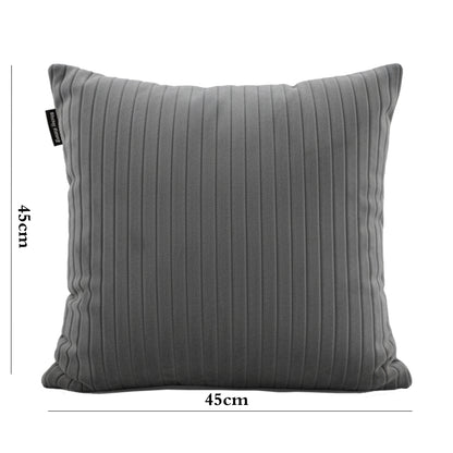 Danny Home Danny Home Velvet Fabric Cushion – Dark Grey 45x45cm