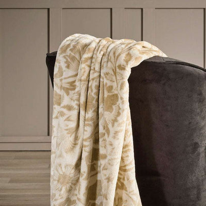 Plaid Arabesque Taupe – 130×160 cm by Christian Lacroix