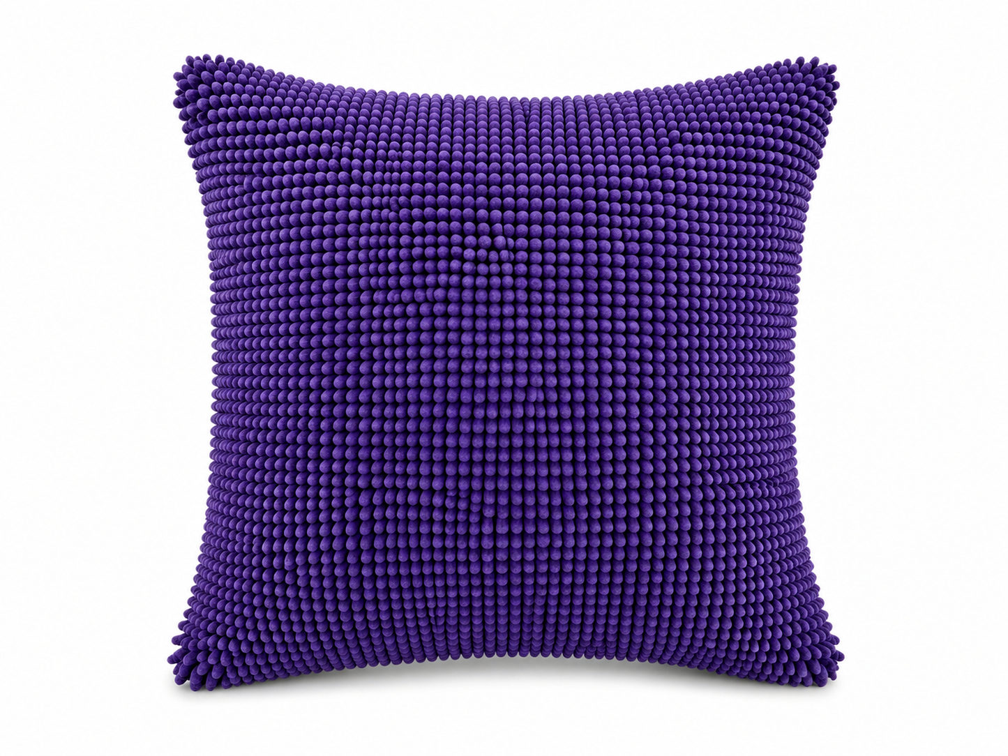 Tiseco Home Studio Cushion - Chenille Tufted Fabric - Purple