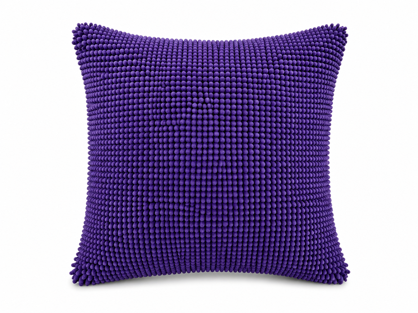 Tiseco Home Studio Cushion - Chenille Tufted Fabric - Purple