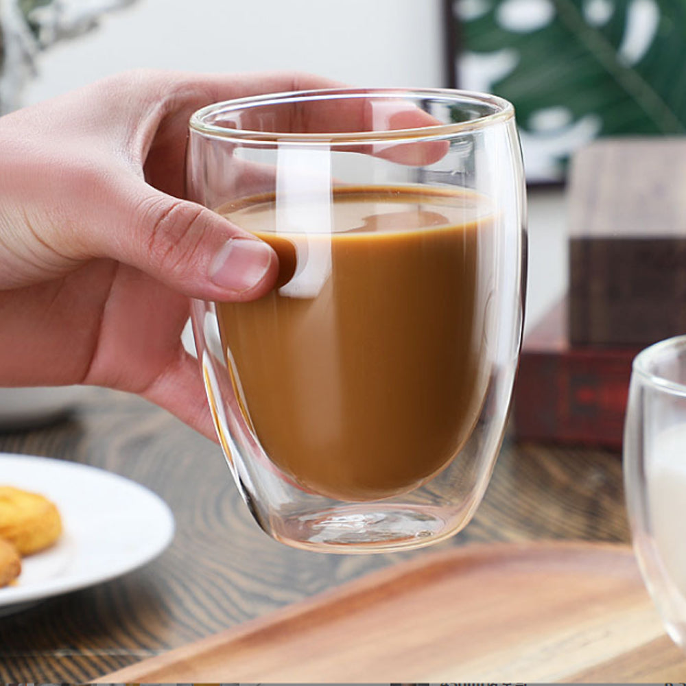 350ml Double Glass Cup (D8.50 x H11.50)CM ( FR-12 )