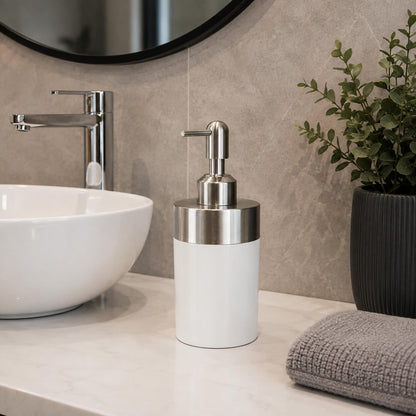Diaqua White Ceramic Soap Dispenser – 300 ml