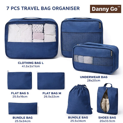 Danny Go 7-Piece Travel Organizing Bags Set DT013