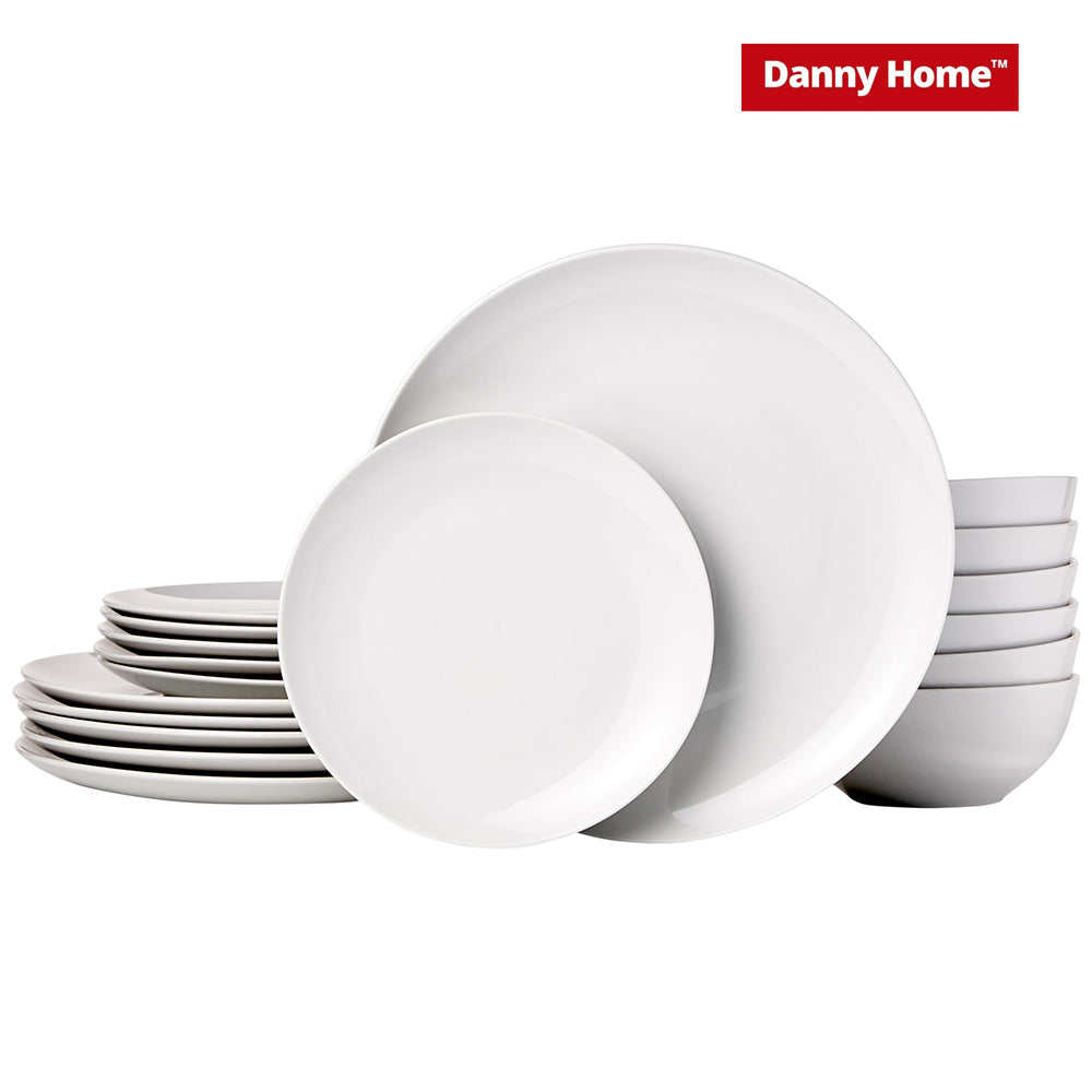 Danny Home 6-Piece 8.50-Inch White Soup Plate