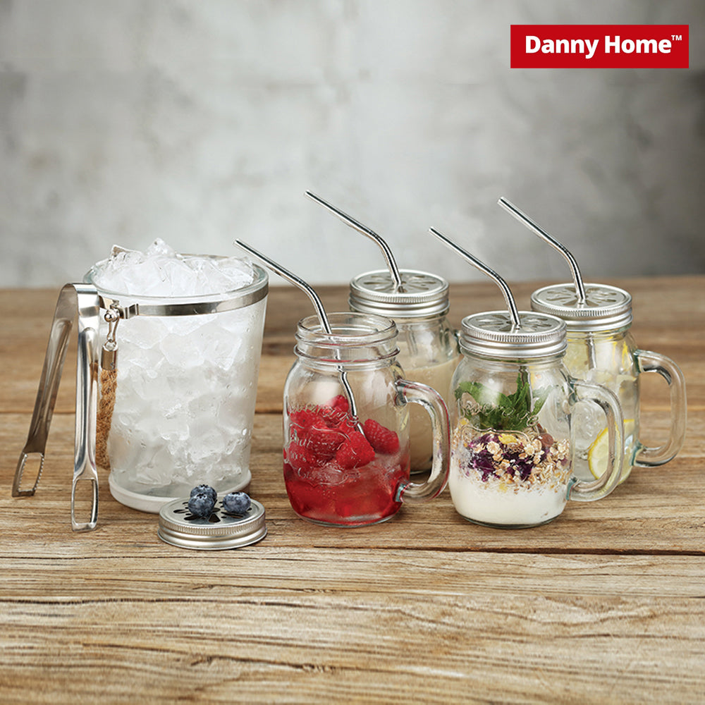 Danny Home 4-Pieces Mason Jar With Ice Bucket Set