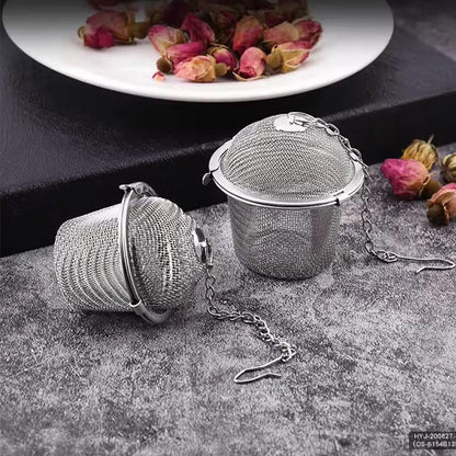 Stainless Steel Tea Strainer With Chain Handle