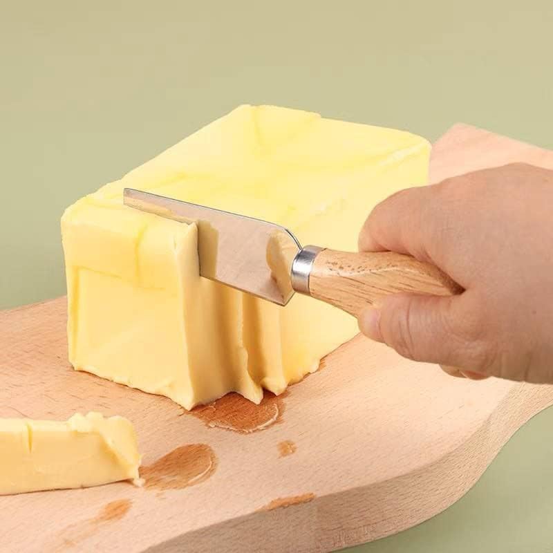 3-Pieces Wood Handle Cheese Knives Set