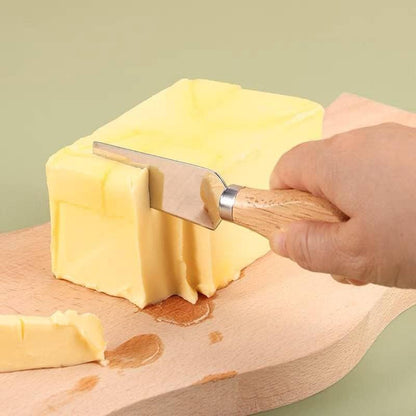 3-Pieces Wood Handle Cheese Knives Set