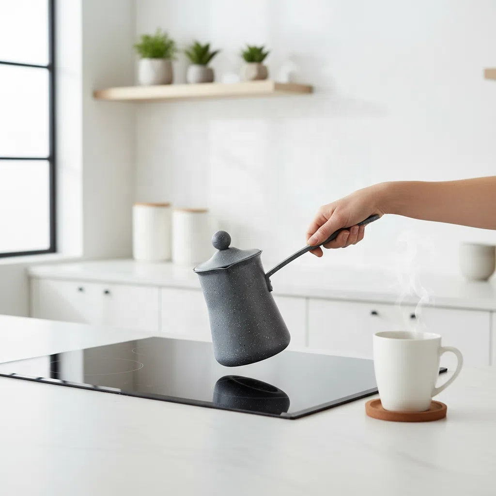 Phoenix 3-Pcs Granite-Coated Coffee Pots – Grey