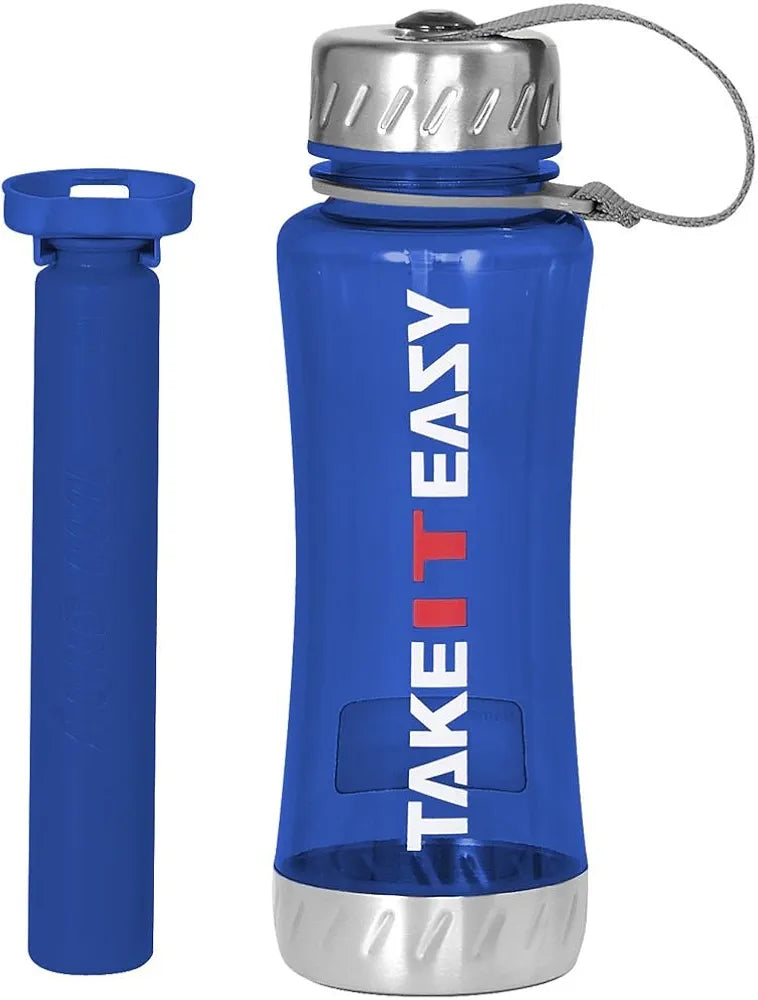 Take It Easy Water Bottle 650 ml - Blue