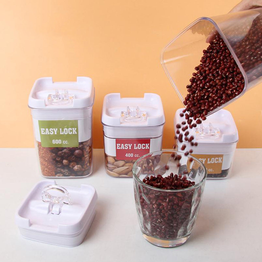 Plastic Easy Buckle Containers – 4 Piece Set