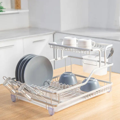 Binca Aluminum 2-Layer Dish Rack