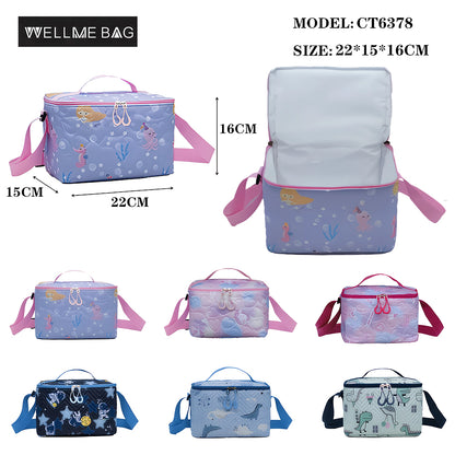 Wellme Bag, Deluxe Kids Lunch Bag Cooler Box 5-Ltr