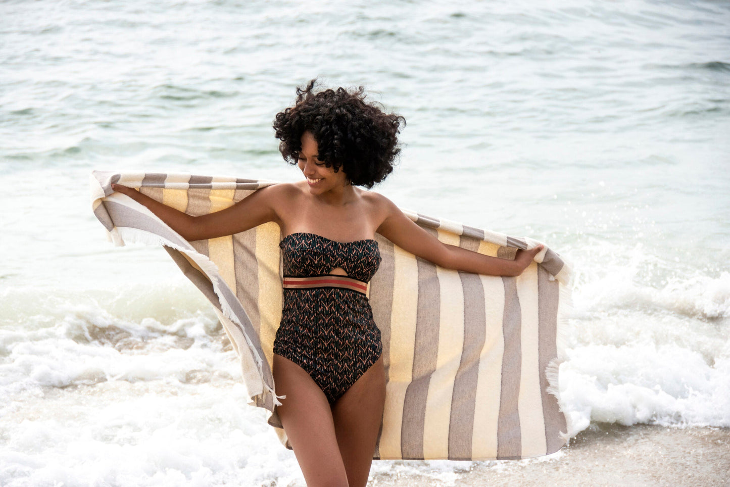 WAVE TERRYBEACH TOWEL IN STRIPE