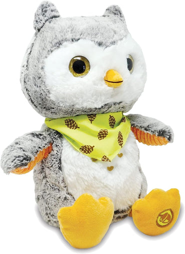 Animated Plush Owl: Educational Sound Guessing Game