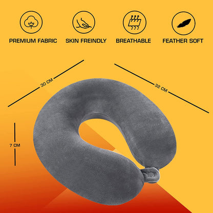 U-Shaped Micro Beads Neck Head Support Travel Pillow