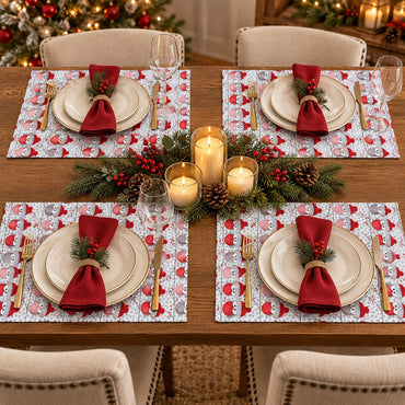 Cucina & Tavola Christmas Gnome Table Runner & Placemat Roll – 360 × 40 cm