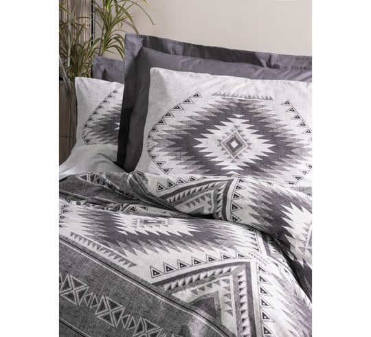 Double size Duvet Cover Set Delos Anthracite