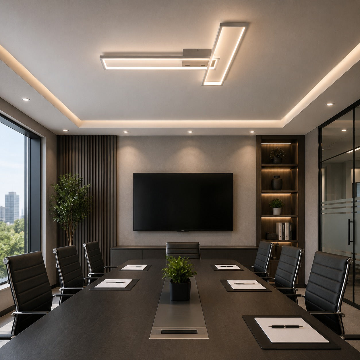 Nino LIMEA LED Ceiling Light – Modern Brushed Silver Ceiling Lamp