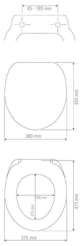 Wenko Sevilla Toilet Seat with Soft Close