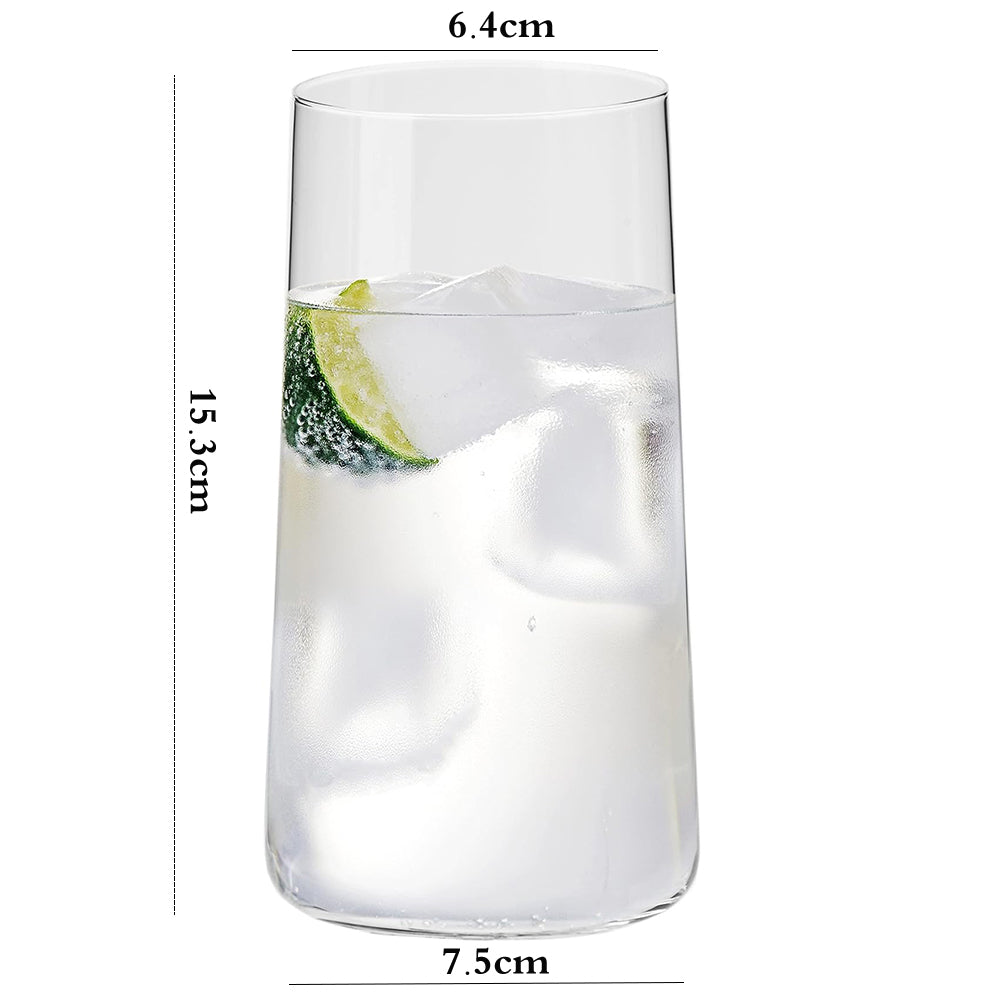 Danny Home 4-Pcs Tall Tumbler Glasses 500-ml