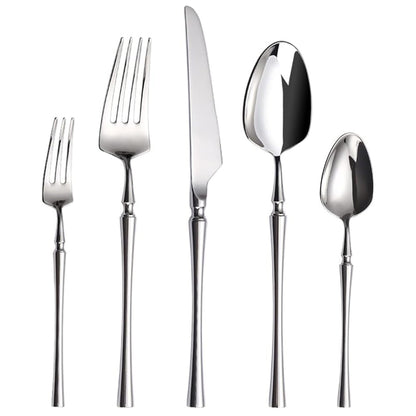 PROUD 5-Pieces Brilliant Stainless Steel 304 Silverware Tableware Cutlery Set ( 666 )