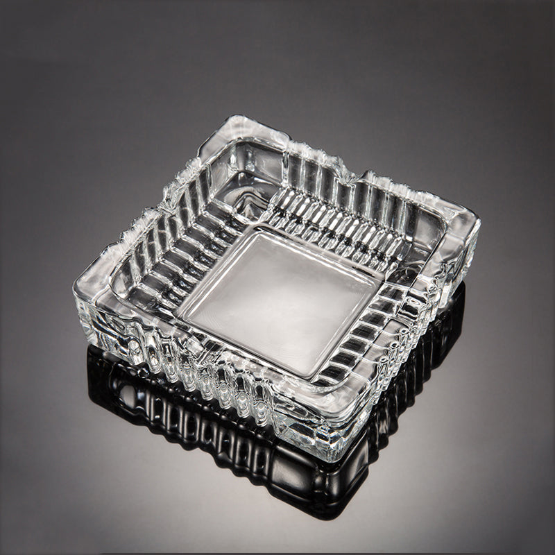 DELI Clear Glass Ashtray Diameter 10.5-cm