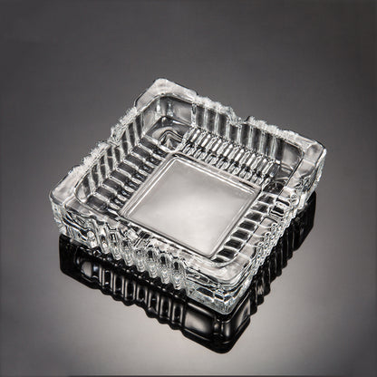 DELI Clear Glass Ashtray Diameter 10.5-cm