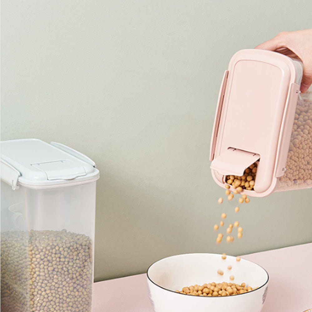 Kitchen transparent sealed jar plastic grain storage 850ml