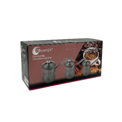 Phoenix 3-Pcs Granite-Coated Coffee Pots – Grey