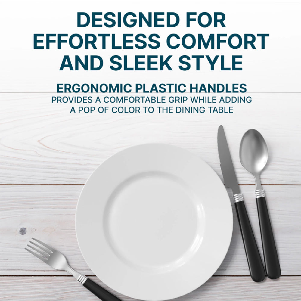 Danny Home 16-Pieces Stainless Steel Cutlery Set With Stand