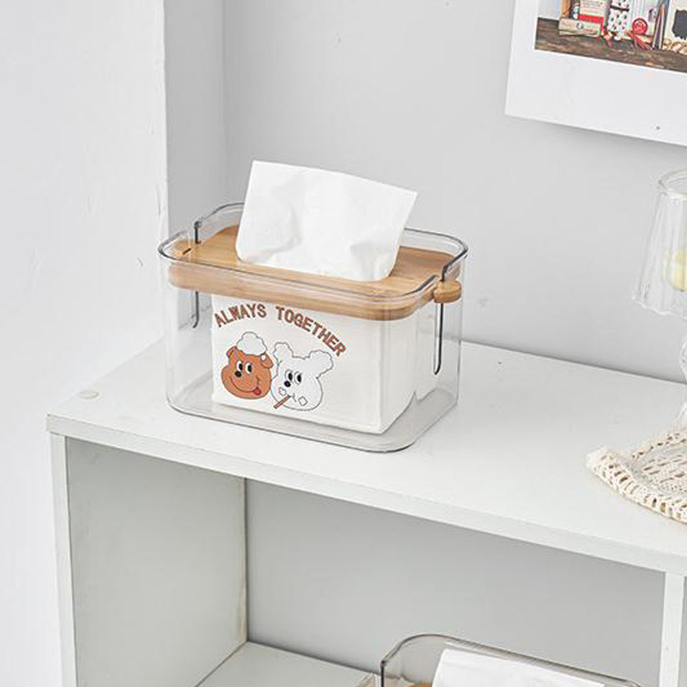 Pattern Transparent Tissue Box